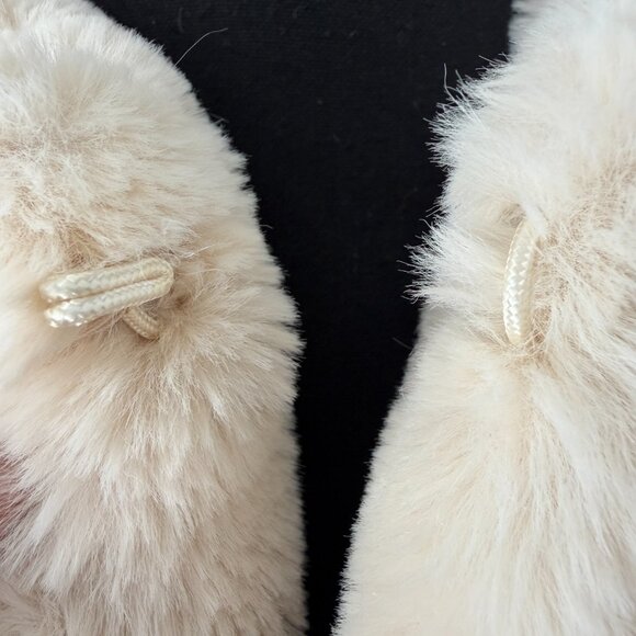 POPSUGAR Ivory Cream Plush Faux Fur Oversized Coat XS - Picture 15 of 16